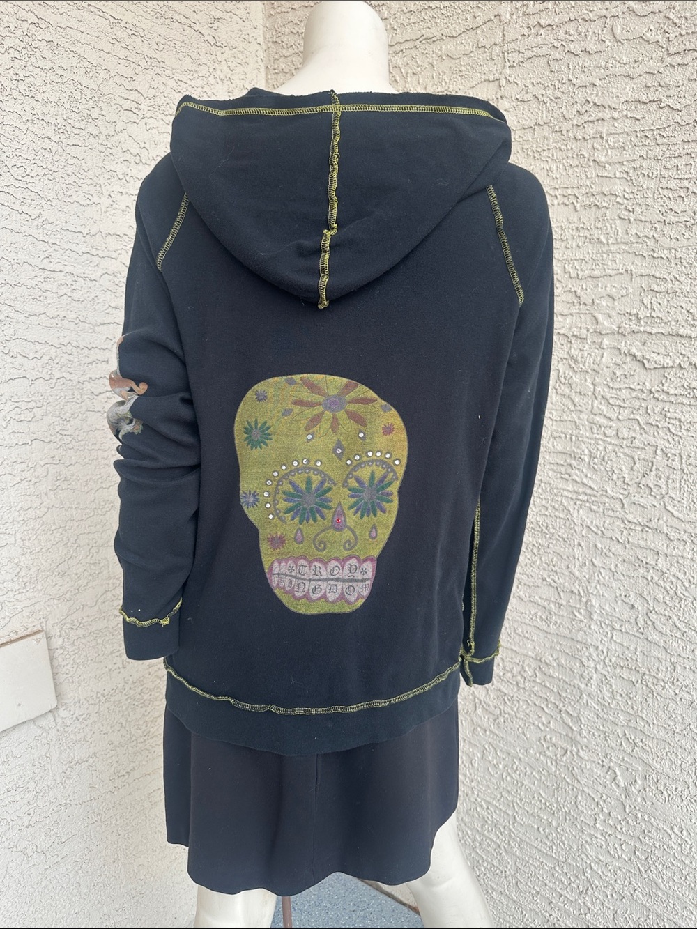 Troy Kingdom Utility Zip Jacket with Yellow Contrast Stitching